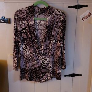 Sophisticated, multi animal print top